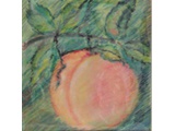 Item 51 Best Peach, 7 by 7, oil and pastel, 2008